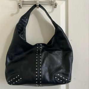 Michael Kors black leather studded bag
